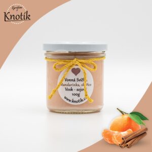 Vonná svíčka - Mandarinka, Skořice
